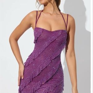 Embellished Mini Dress Oh Polly